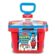 thumbnail image 3 of Melissa & Doug Fill and Roll Grocery Basket Play Set with Play Food Boxes and Cans, 11-Piece, Rolling Play Shopping Basket, 3 of 3