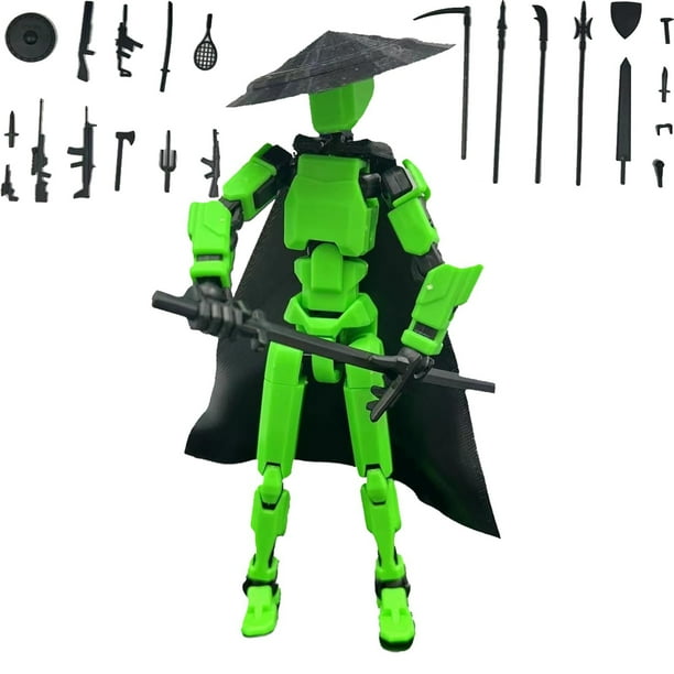 Juego de muñecas móviles, muñeca móvil Titan Robot impresa en 3D, muñeca móvil posable, adecuada para coleccionistas, decoración de escritorio
