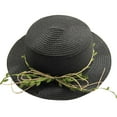 thumbnail image 1 of 52-54 cm circunferencia del sombrero sombrero de paja de mimbre para niños sombrero de verano sombrilla para exteriores sombrero de playa protector solar sombrero de copa plano sombrero para el sol, 1 of 5