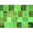 thumbnail image 1 of Ahgly Company Indoor Rectangle Patchwork Green Transitional Area Rugs, 6' x 9', 1 of 1