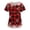 Black, variant on Christmas Scrub Tops for Women, Nurse Uniform, Loose Fit V‑Neck Short Sleeve with Pockets, Womens Scrub Top, Holiday Workwear for Nurses, Clinic & Hospital Vermilion 5XL