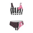thumbnail image 5 of Kdxio Ribbon Breast Cancer Awareness for Womens High Waisted Bikini Top Sports Style Two Piece Bathing Suits, 5 of 5