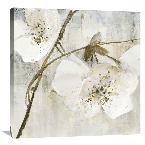 Global Gallery Albena Hristova 'Elegance II Greige' Canvas Wall Art