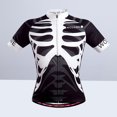 thumbnail image 3 of EeaseCA Men's Breathable Shirts Fast Drying Skeleton Pattern Short Sleeve Biker Jerseys Cycling Gear Size L, 3 of 7