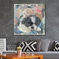 thumbnail image 2 of wall26 Square Cat Series Canvas Wall Art - A Little Kitty and a Dog on Colorful Grunge Background - Giclee Print Gallery Wrap Modern Home Art Ready to Hang - 16x16 inches, 2 of 4
