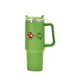 thumbnail image 4 of Taza para coche, taza con mango de acero inoxidable 304, taza de hielo con pajita, 40oz, 4 of 7