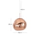 thumbnail image 2 of Ilios Innova | Lámpara Colgante Lava | Estilo Contemporáneo | Altura Ajustable | Metal Cromado y Acrílico Decorativo, 2 of 9