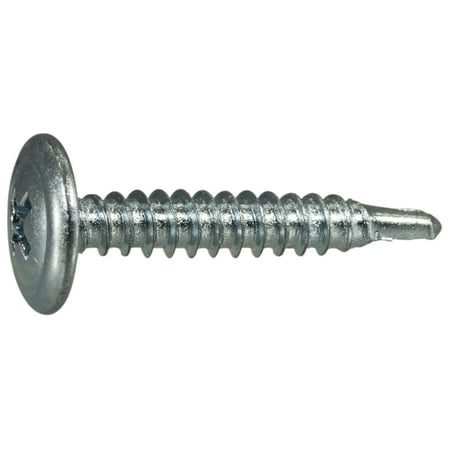 

#8-18 x 1 Zinc Plated Steel Modified Phillips Truss Head Self-Drilling Screws SSMTS-062