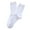 White, variant on Opvise Mens Socks 1 Pair Men Solid Color Breathable Cotton Ribbed Elastic Middle Tube Crew Socks Coffee