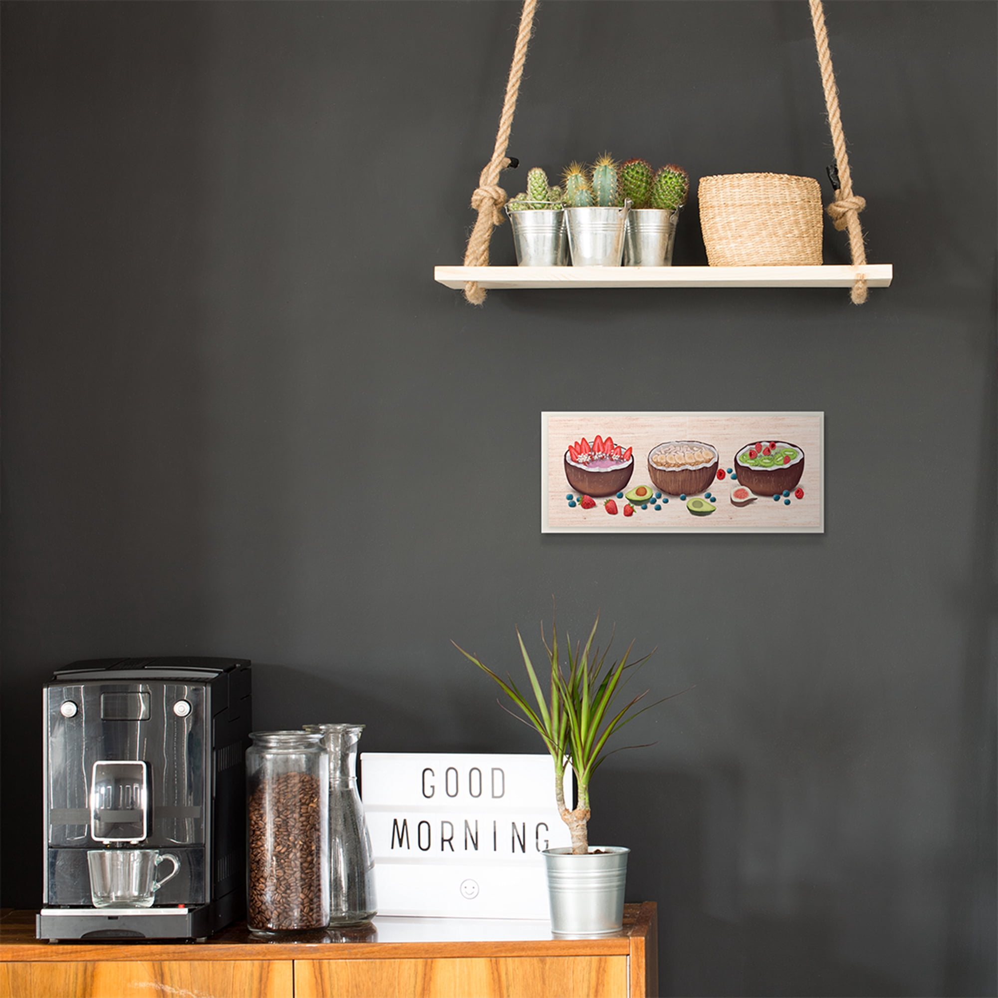Stupell Industries Coconut Fruit Snack Food Painting Wall Plaque by Ziwei Li