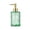 Mint Green, variant on Glass Soap Dispenser 12.85 fl oz, Refillable Pump Bottle with Embossed Texture for Bathroom Countertop, Kitchen Sink, Lotion, Orange