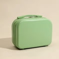 thumbnail image 1 of 14 Inch Travel Portable Solid Color Lightweight Small Hard Makeup Box New Style Student Lightweight Boarding Luggage Light green, 1 of 6