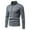 Dark Gray(zip), variant on Tawop Shirts for Men Black Pocket Tee Shirts Long Sleeve Polo Shirts Henley Flip Collar Black XL