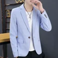 thumbnail image 3 of Chaqueta de traje de hombre a rayas negras para fiesta, chaqueta clásica para hombre, moda 2024, ropa vintage elegante de alta calidad, nueva, 3 of 5