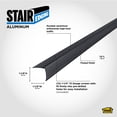 thumbnail image 3 of M-D Building Products 66270 1-1/8 In. X 1-1/8 In. X 72 In. Matte Black Aluminum Stair Edging w/ Screw Nails, 3 of 9