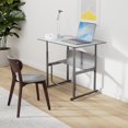 thumbnail image 2 of Bowery Hill Contemporary Stainless Steel Adjustable Height Desk, 2 of 9