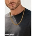 thumbnail image 2 of U7 Gold Plated 9MM Cuban Link Chain for Men Women 28 Inch Thick Stainless Steel Franco Curb Necklace Pop Birthday Father's Day Jewelry Gift for Him Son Husband, 2 of 8