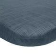 thumbnail image 2 of Outdoor Decor Urban Chic Solid Textured Print High Back Cushion 20 x 45 in Navy, 2 of 5