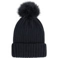thumbnail image 4 of Gorro de invierno para mujer, gorro cálido de punto grueso, gorro de esquí suave de punto cálido con guantes, gorro de invierno, 4 of 7