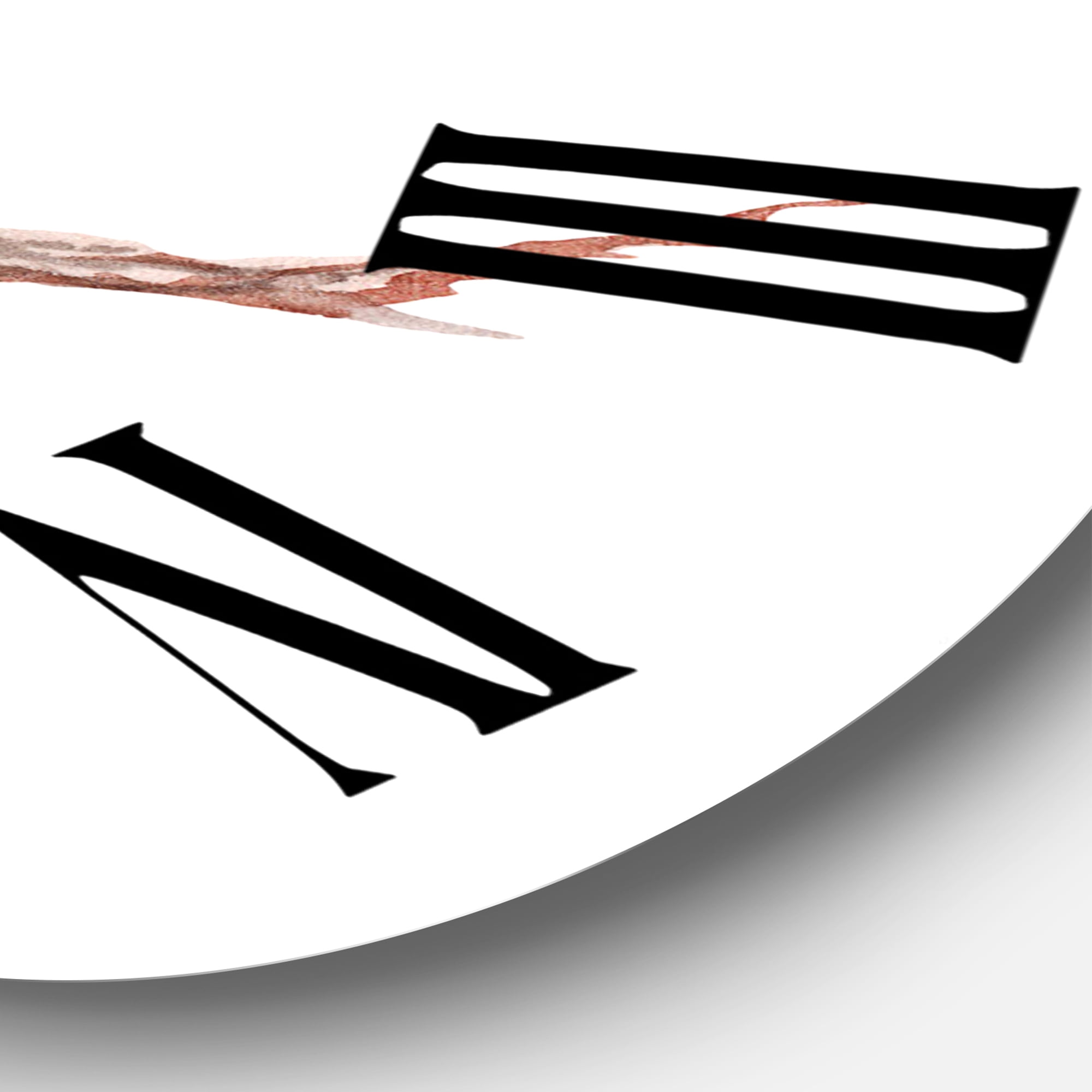 Designart 1 in Quartz Traditional Wall Clock