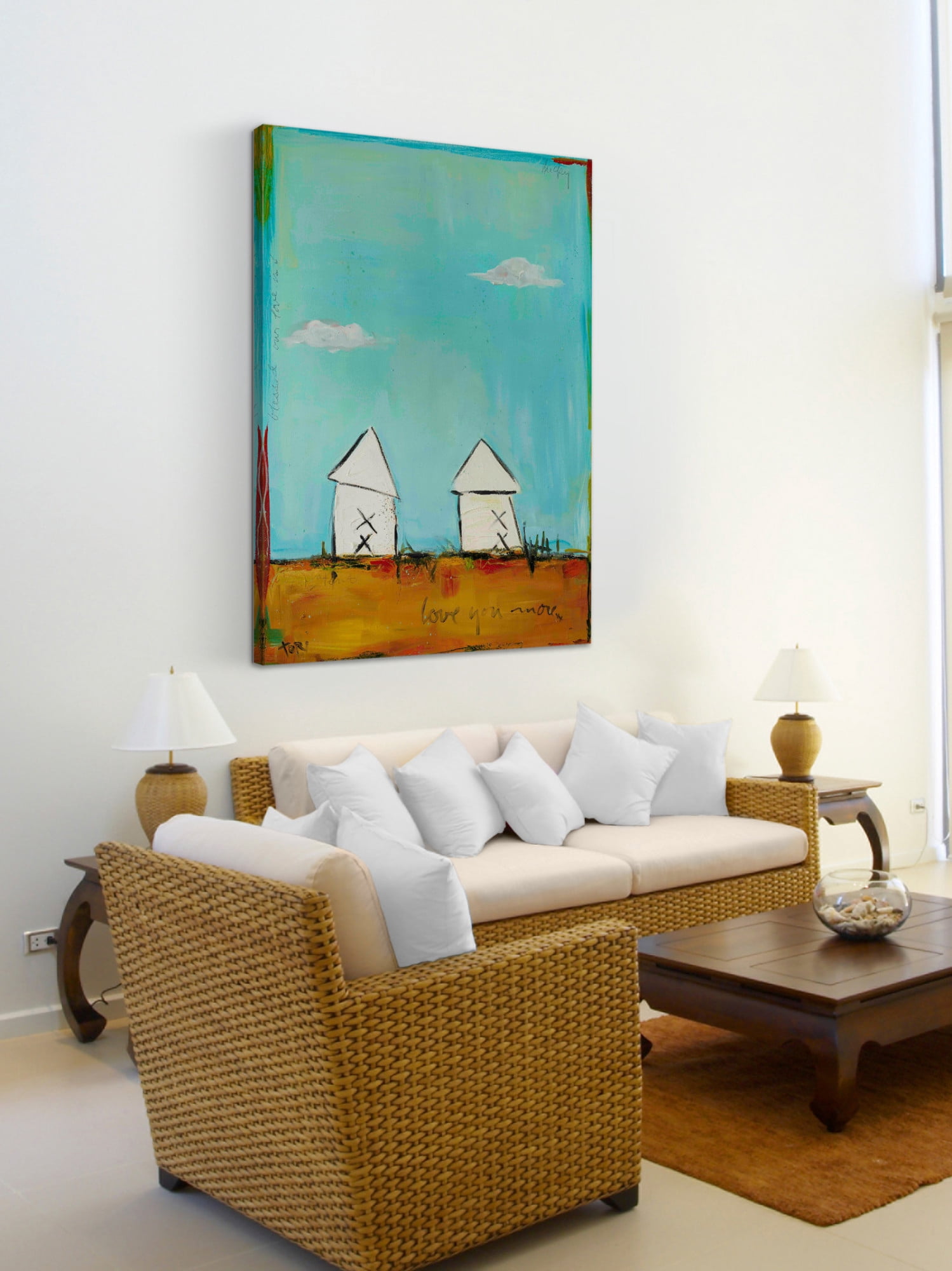 Marmont Hill "Love You More" by Tori Campisi Painting Print on Canvas