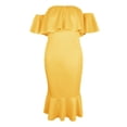 thumbnail image 2 of Prettyia - Vestido para mujer con y hombros descubiertos, vestido de sirena de cóctel L Yuyangstore  vestido de coctel para mujer, 2 of 8