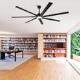 thumbnail image 3 of Parrot Uncle 84" Heavy Duty Industrial Ceiling Fan with Remote and LED Lights, Dimmable Ceiliing Fan, Downrod Ceiling Fan, 3 of 14