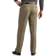 George Mens & Big Mens Classic Fit Pleated Cuffed Microfiber Dress Pants with Adjustable Waistband, Sizes 30-54