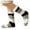 B, variant on MZXELPRJD No Show Socks Womens Girls Print Stripe Casual Non Slip Warm Winter Mid Tube Cute Socks, Socks Womens Size 9-11