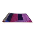 thumbnail image 2 of Ahgly Company Indoor Round Abstract Purple Modern Area Rugs, 4' Round, 2 of 4