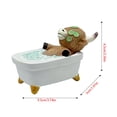 thumbnail image 3 of Highland Cow Figurines 1 Pcs Bathroom Highland Cow Gnomes Bath Scottish Resin Statue Calf Lovers Gifts for Home Garden Kitchen Office Tiered Tray Table Decor, 3 of 6