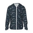 thumbnail image 1 of Balery Romantic Eiffel Tower Sudadera ligera de manga larga con capucha y protección solar UPF 50+ para hombre y mujer, ideal para pesca y running-Medium, 1 of 7