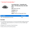 thumbnail image 2 of Front Brake Rotor - Compatible with 2003 - 2010 Mercedes-Benz G55 AMG Base 2004 2005 2006 2007 2008 2009, 2 of 2