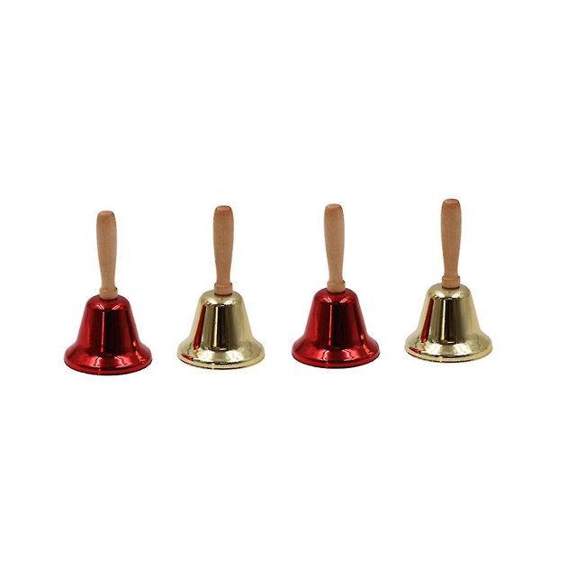 Campanas de Servicio JINMJMXG 4 Piezas Mini Campanas para Mesa de Agua Oro Rojo