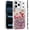 Red Tulip Flower, variant on Phone Case for Apple iPhone 18 Pro Max Luxury Glitter Epoxy Design Chrome Metallic Edge Shockproof Protective Stylish Fashion Durable Slim Premium Finish Cover [Pink Floral]