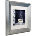 thumbnail image 2 of "Cafe Blue IV" Canvas Art by Color Bakery White Matte, Silver Frame, 2 of 4