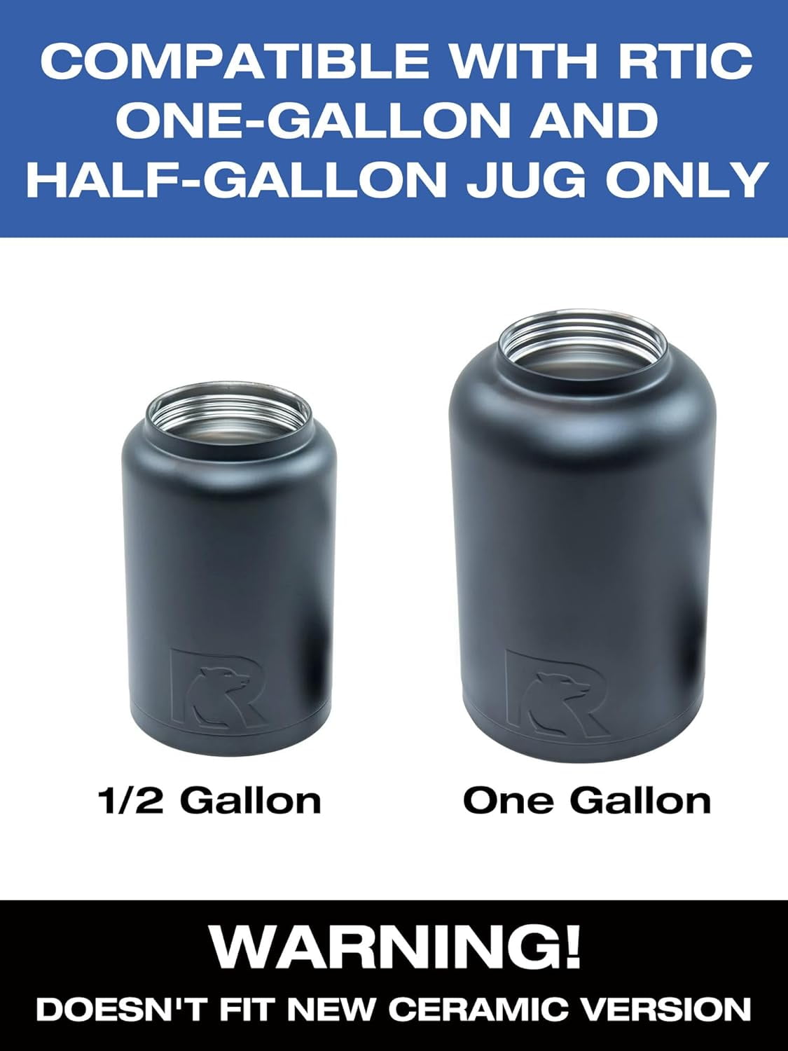 SUNMON Replacement Lid for RTIC Water Bottles, Steel Handle