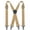 Champagne, variant on KAMBERFT Black Heavy Duty X-Back Suspenders for Men, 1.4 inch Wide Adjustable Elastic Straps