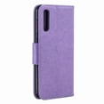 thumbnail image 2 of Allytech Galaxy A50 Case, Slim Fit PU Leather Folio Butterfly Embossed Shockproof Wrist Hand Strap Flip Cards Holder Wallet Case TPU Back Cover for Samsung Galaxy A50, Violet, 2 of 8