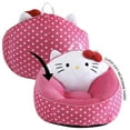 thumbnail image 5 of Hello Kitty Pink Kids' Compressed Foam Bean Bag Chair, 27" x 24", 5 of 7