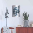 thumbnail image 4 of Luxe Metal Art 'Story Of Hope Blue' by Andrea Haase Metal Wall Art, 16"x24", 4 of 9