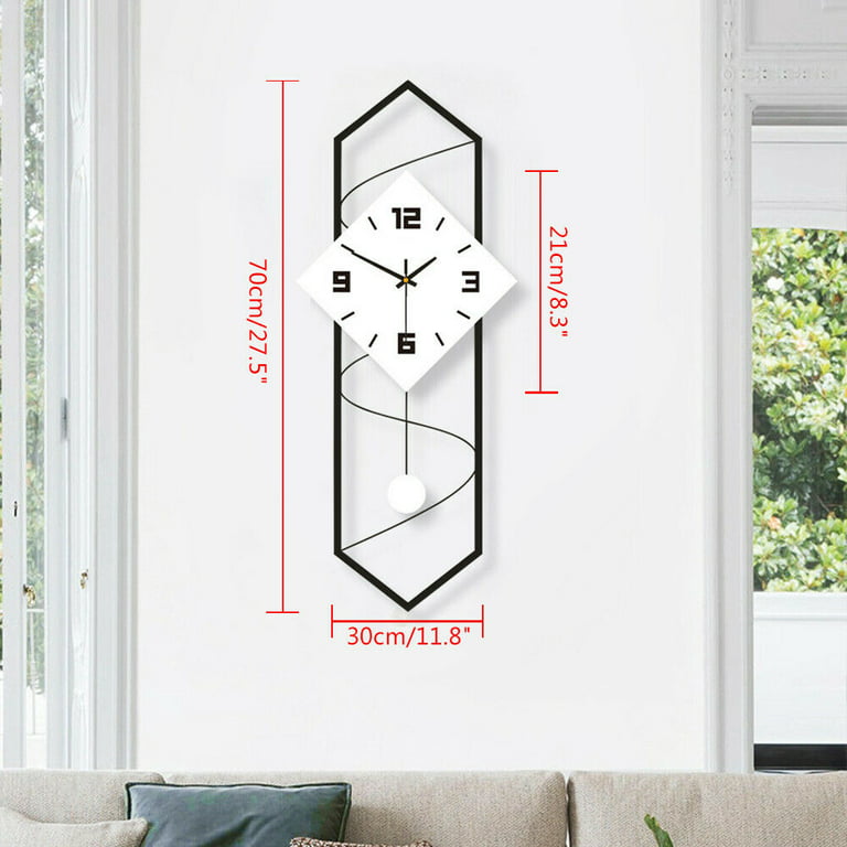 Modern Metal Wall Clocks Homesense Stylish And Silent Living Room Decor  With Silent Pendulum Large Size For Home From Yirenfangg, $86.88