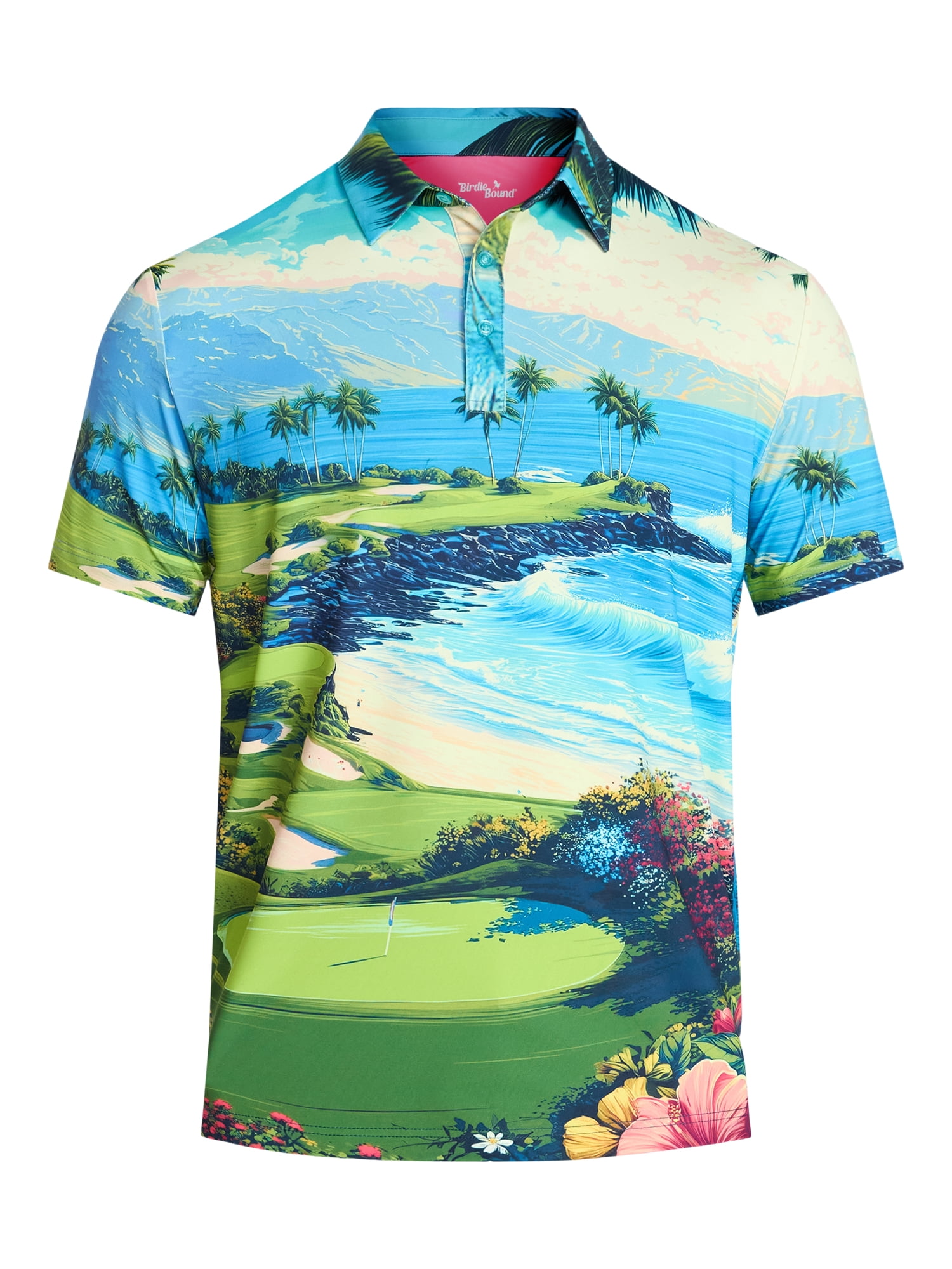 Birdie Bound Men's and Men's Big & Tall Novelty Golf Polos, Sizes XS-4XLT