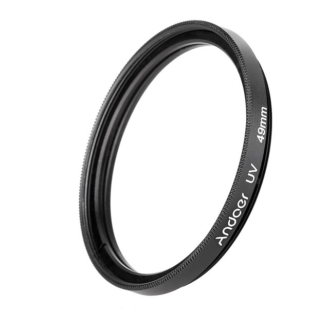 Andoer Protecteur d'Objectif à Filtre Ultra-Violet 49mm pour Appareil Photo Reflex Numérique Canon Nikon