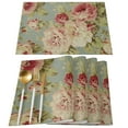 thumbnail image 2 of Peony Flower Vintage Farmhouse Table Runner Home Wedding Table Flag Mat Centerpieces Decoration Party Dining Long Tablecloth, 2 of 6