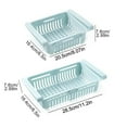 thumbnail image 3 of Drainage Basket & Pull-out Type Refrigerator Organizer Food Egg Fruit Storage Box Freezer Drawer Shelf Hanging Containzer Multi-functional Kitchen Supples, 3 of 7