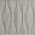 thumbnail image 5 of Ekena Millwork 19 5/8"W x 19 5/8"H Willow EnduraWall Decorative 3D Wall Panel, Textured Metallic Silver (12-Pack for 32.04 Sq. Ft.), 5 of 6