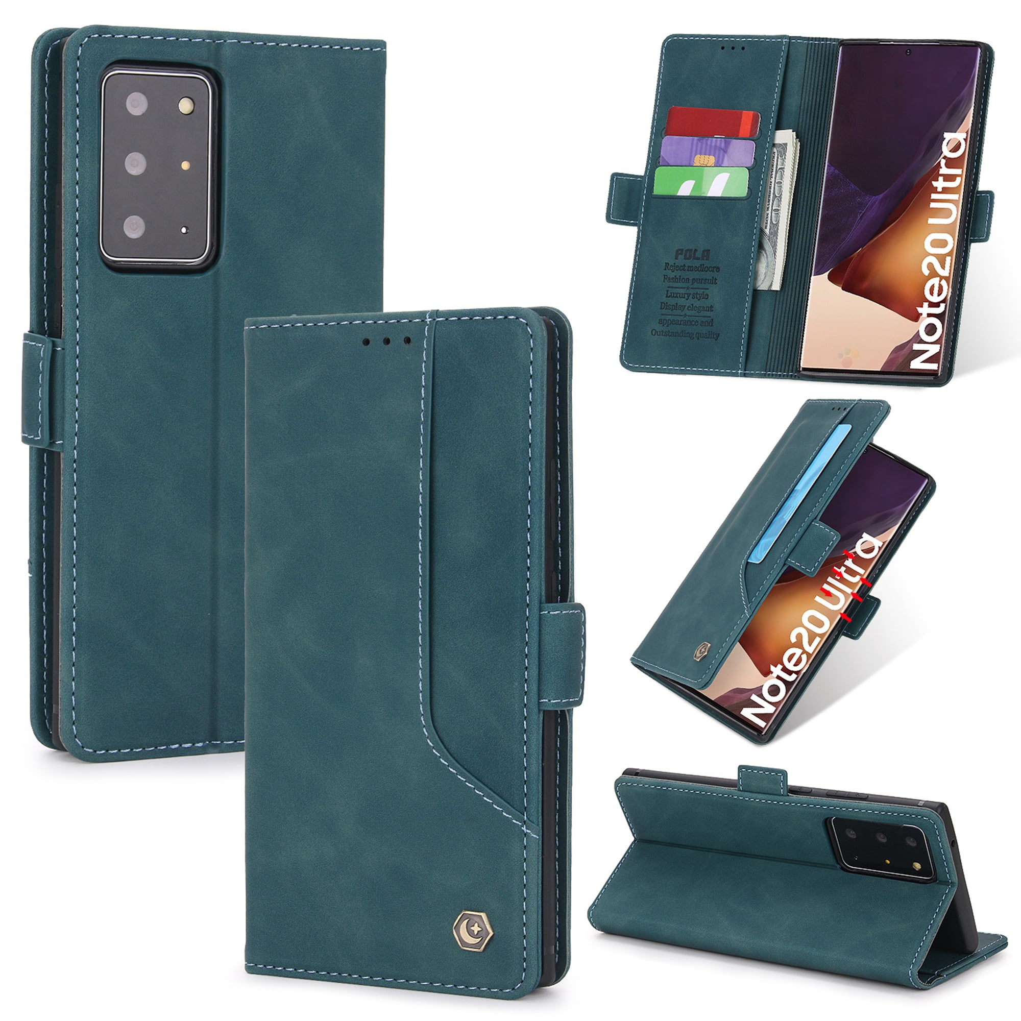 Samsung Galaxy Note 20 Ultra Case, Dteck Leather Flip Folio Wallet Card