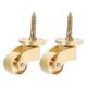 thumbnail image 3 of Furniture Casters 2Pcs Brass Universal Casters 360 Degree Rotation Load Bearing Capacity for DIY Enthusiasts, 3 of 3