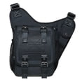 thumbnail image 1 of Bolso Bandolera de Hombro KAUKKO FH03-1-Black Vintage de Lona y Cuero, 1 of 5